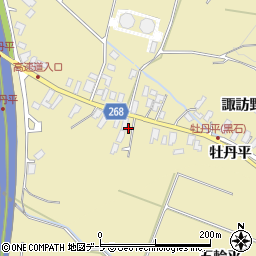 青森県黒石市牡丹平牡丹平25-1周辺の地図