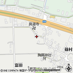 青森県黒石市中川篠村216-1周辺の地図