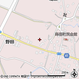 青森県弘前市蒔苗野田周辺の地図