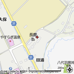 青森県弘前市石渡田浦周辺の地図