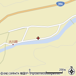 青森県黒石市大川原萢森下17周辺の地図