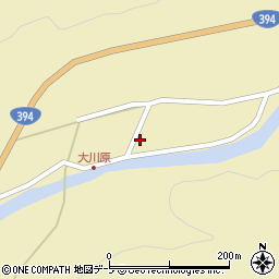 青森県黒石市大川原萢森下9-1周辺の地図