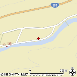 青森県黒石市大川原萢森下45周辺の地図