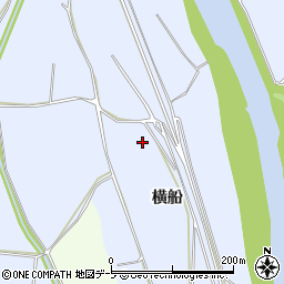 青森県弘前市船水横船周辺の地図
