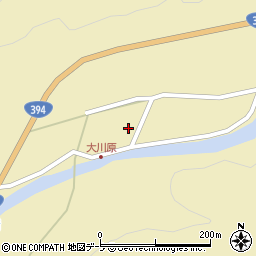 青森県黒石市大川原萢森下6周辺の地図