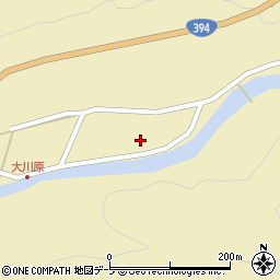 青森県黒石市大川原萢森下45-1周辺の地図