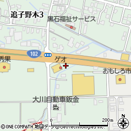 青森県黒石市中川桜井周辺の地図
