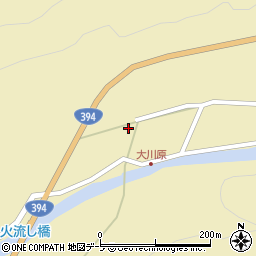 青森県黒石市大川原萢森下40周辺の地図