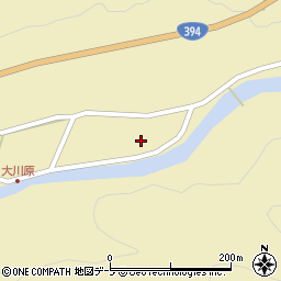 青森県黒石市大川原萢森下48周辺の地図