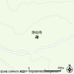 浄仙寺周辺の地図