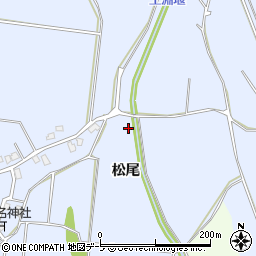 青森県弘前市船水松尾周辺の地図