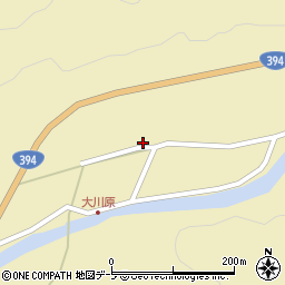 青森県黒石市大川原萢森下34周辺の地図