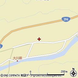 青森県黒石市大川原萢森下21周辺の地図