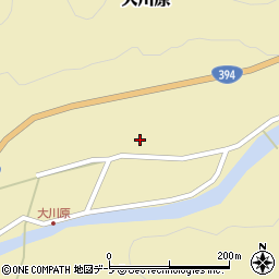 青森県黒石市大川原萢森下25-3周辺の地図