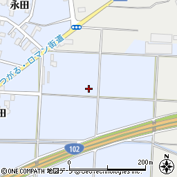 青森県田舎館村（南津軽郡）垂柳（大面）周辺の地図