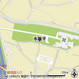 青森県黒石市牡丹平（水無平）周辺の地図