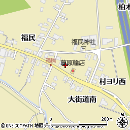青森県黒石市牡丹平福民2周辺の地図