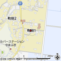 青森県弘前市町田1丁目周辺の地図