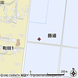 青森県弘前市船水勝浦周辺の地図
