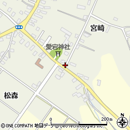 青森県田舎館村（南津軽郡）大根子（宮崎）周辺の地図