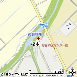 青森県弘前市町田松本周辺の地図