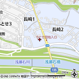 青森県黒石市長崎1丁目30周辺の地図