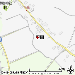 青森県弘前市富栄平岡周辺の地図