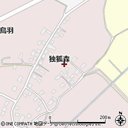 青森県弘前市蒔苗独狐森周辺の地図