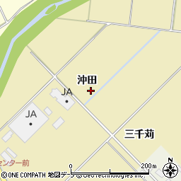 青森県弘前市町田（沖田）周辺の地図