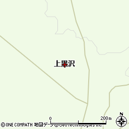 青森県弘前市常盤野上黒沢周辺の地図