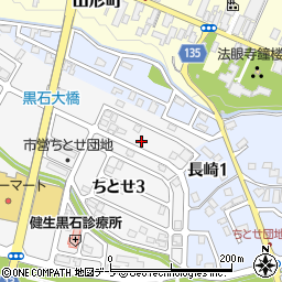 青森県黒石市ちとせ3丁目46周辺の地図