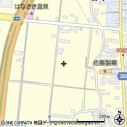 青森県弘前市津賀野周辺の地図