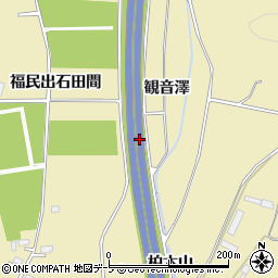 青森県黒石市牡丹平（観音澤）周辺の地図