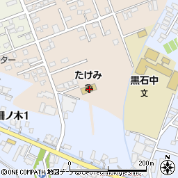 青森県黒石市角田61周辺の地図