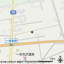 青森県十和田市三本木一本木沢周辺の地図