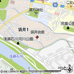 袋井会館周辺の地図
