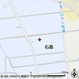 青森県田舎館村（南津軽郡）垂柳（石森）周辺の地図