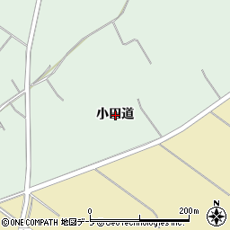 青森県十和田市洞内小田道周辺の地図