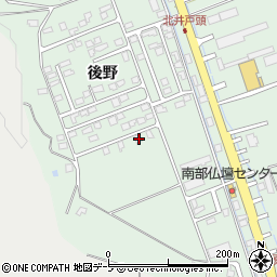 青森県十和田市洞内後野244-45周辺の地図
