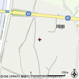 青森県弘前市清野袋川田周辺の地図