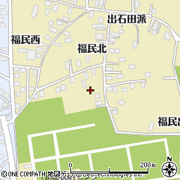 青森県黒石市牡丹平（福民北）周辺の地図