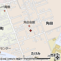 青森県黒石市角田47周辺の地図