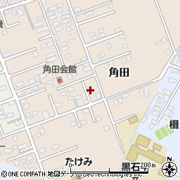 青森県黒石市角田49周辺の地図