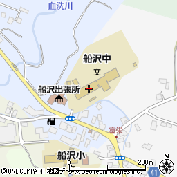 弘前市立船沢中学校周辺の地図