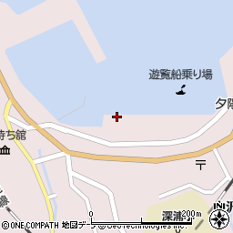 深浦漁業協同組合　新荷さばき所周辺の地図