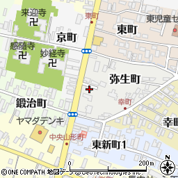 青森県黒石市弥生町11周辺の地図