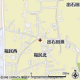 青森県黒石市牡丹平出石田派2周辺の地図