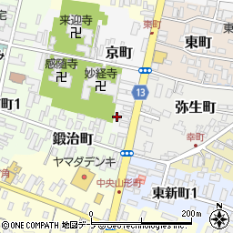 青森県黒石市京町5周辺の地図