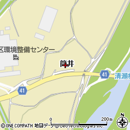 青森県弘前市町田（筒井）周辺の地図