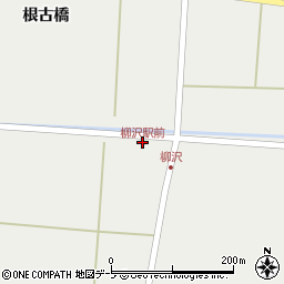 柳沢駅前周辺の地図